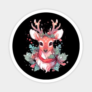 Cottagecore Deer Ugly Christmas Men Kids Women Christmas Magnet